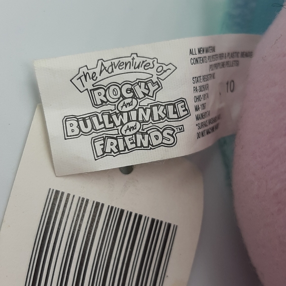 Rocky And Bullwinkle & Friends Fractured Fairy 17" Plush Stuffed Toy 1999 NWT - Picture 6 of 7